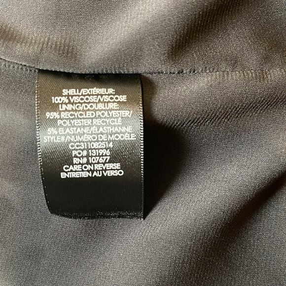 Alice + Olivia Myrtice Crystal Embellished Cutout Pleated Black Maxi Dress Sz 8 - Picture 9 of 9